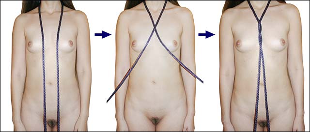 How to make a karada rope harness: step 1