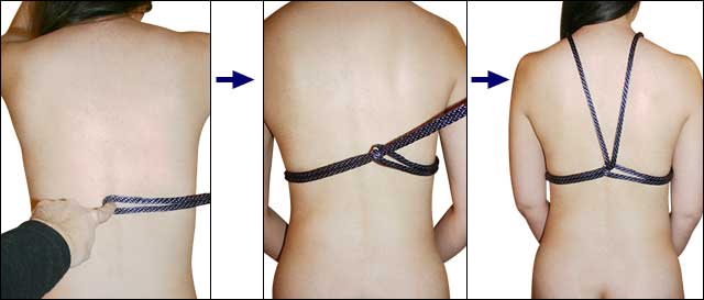 How to make a shinju rope harness: step 1
